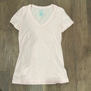 Women's Second Skin V-Neck Tee - Color: Barely Pink - Size XS